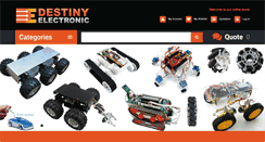 Desktop Screenshot of destiny-electronic.com.my