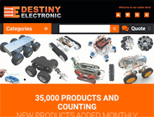 Tablet Screenshot of destiny-electronic.com.my